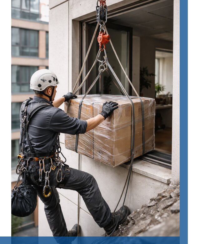 Подъем груза через окно в Саянске от 4578 р. | ВЫСОТНИК-Сск