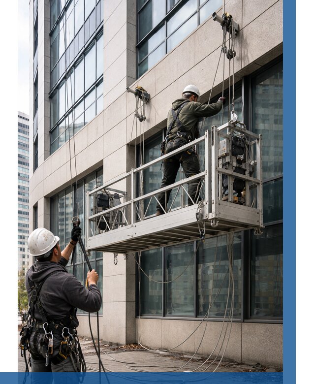 Монтаж и подъем фасадной люльки в Саянске от 12209 р. | ВЫСОТНИК-Сск