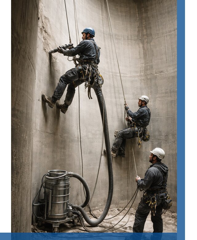 Зачистка силосов в Саянске от 4578 р. Договор и смета ВЫСОТНИК-Сск