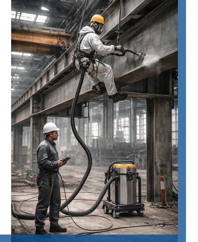 Обеспыливание конструкций в цехе в Саянске от 4273 р. | ВЫСОТНИК-Сск