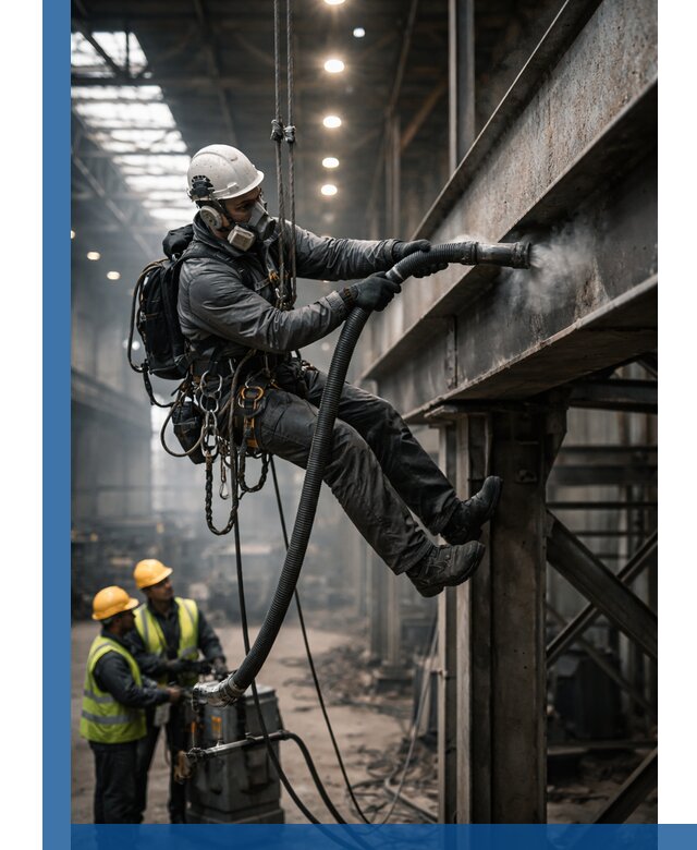 Обеспыливание конструкций в цехах промышленного производства в Саянске