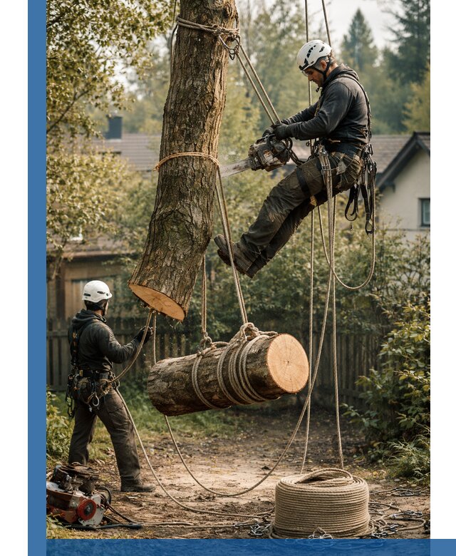 Валка деревьев частями в Саянске, безопасно и аккуратно