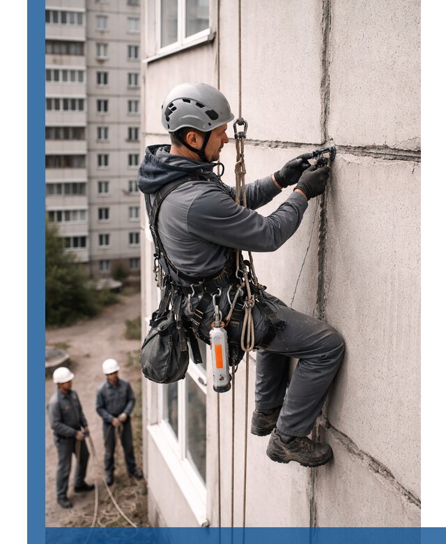 Обследование межпанельных швов и герметизация в Саянске