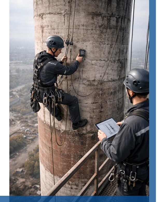 Обследование дымовой трубы в Саянске от 8139 р. | ВЫСОТНИК-Сск