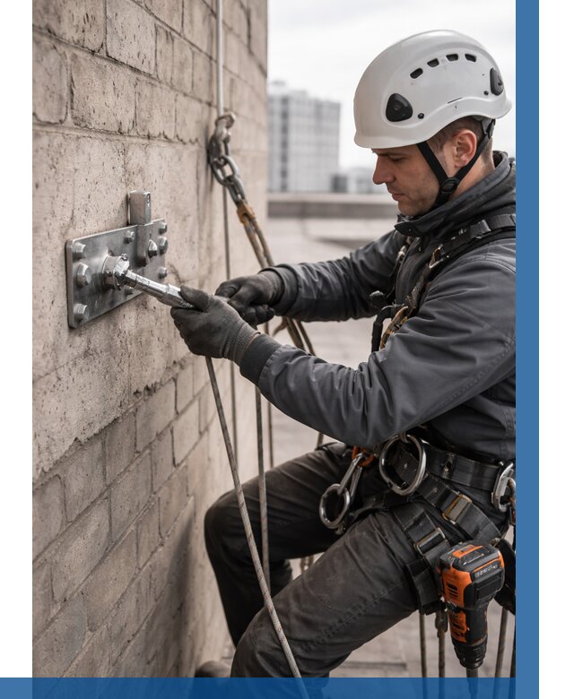 Установка анкерных точек в Саянске от 3561 р. | ВЫСОТНИК-Сск