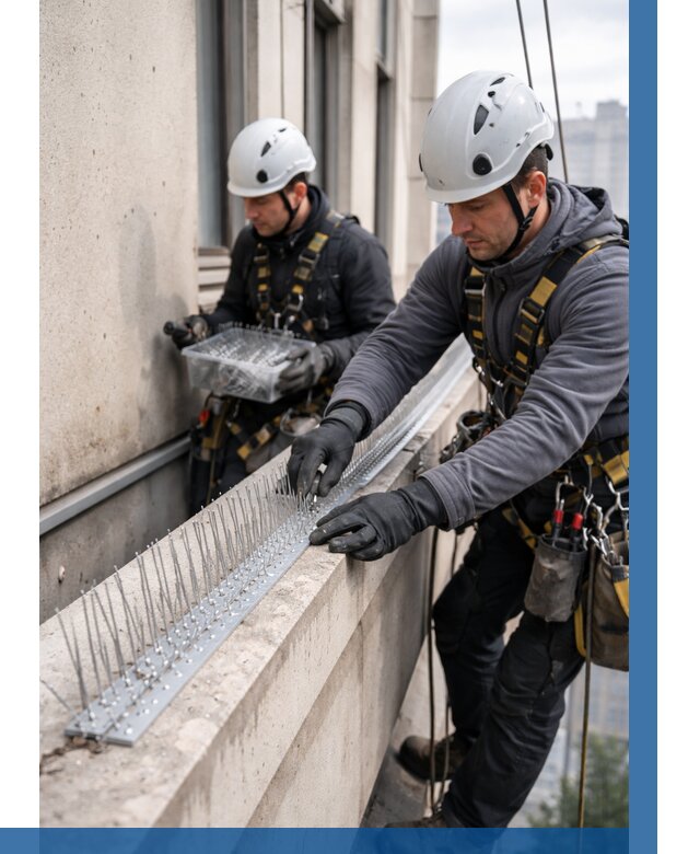 Установка шипов от птиц в Саянске от 865 р. | ВЫСОТНИК-Сск