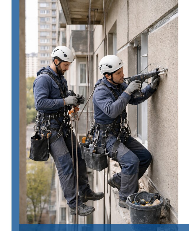 Промышленные альпинисты высотные работы и монтаж в Саянске